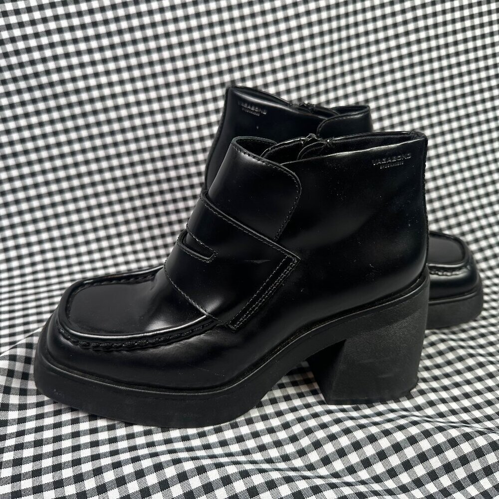 Vagabond Women’s Brooke Chunky Heeled Ankle Boots Black Size EU 36 / US 6
